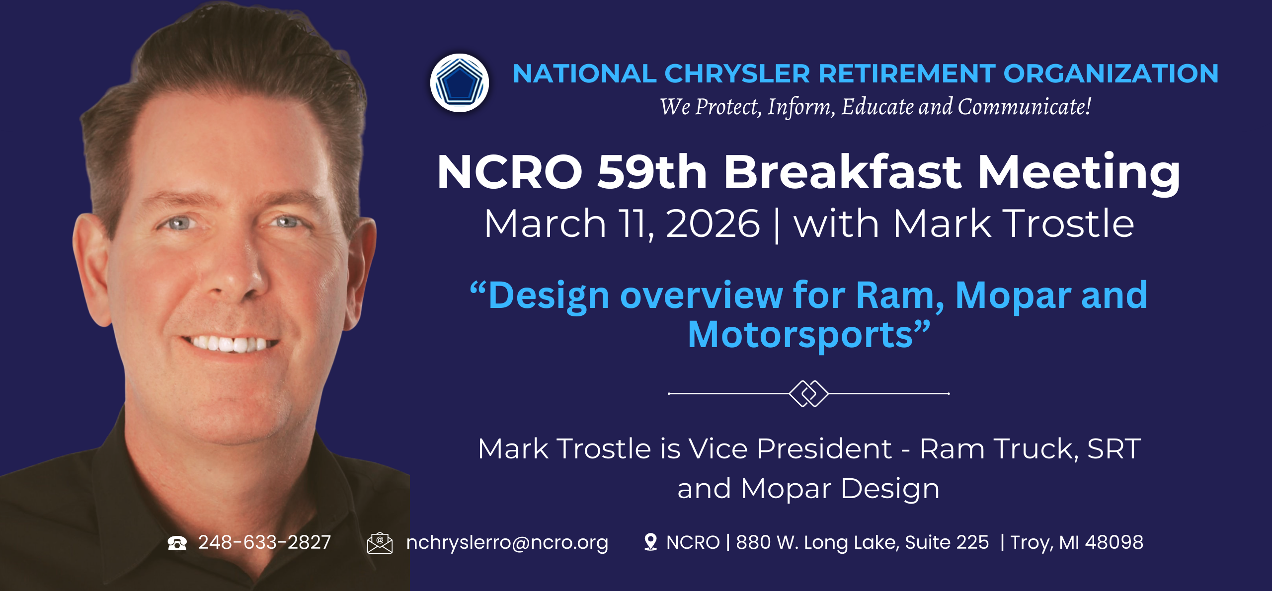 59th Breakfast Meeting March 11 2026 with Mark Trostle