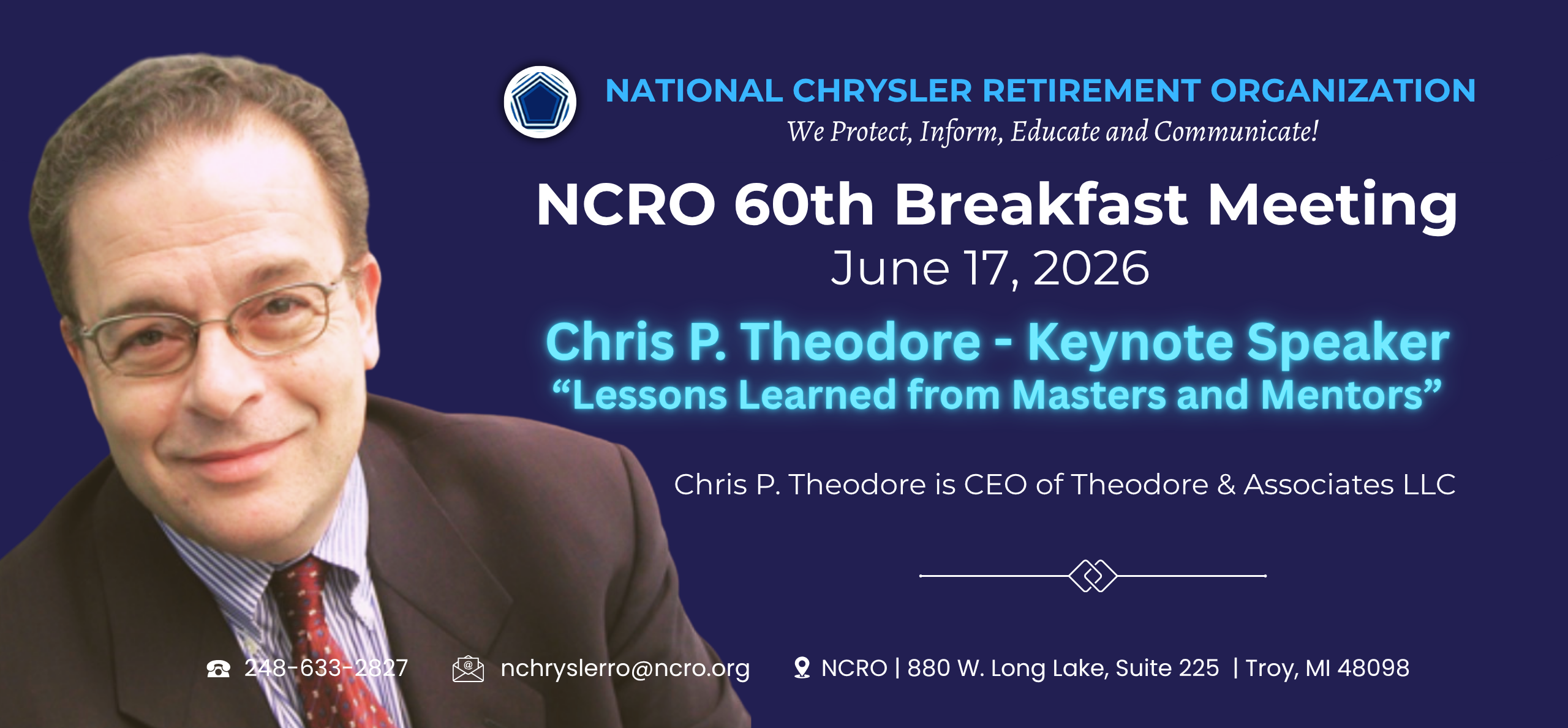 NCRO 60th Breakfast Meeting Keynote Chris Theodore